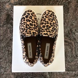 steve madden cheetah print slip ons